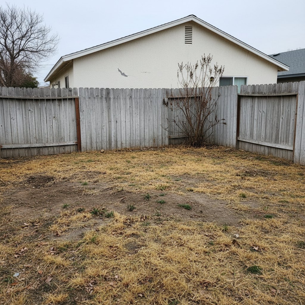 Yard before landscape