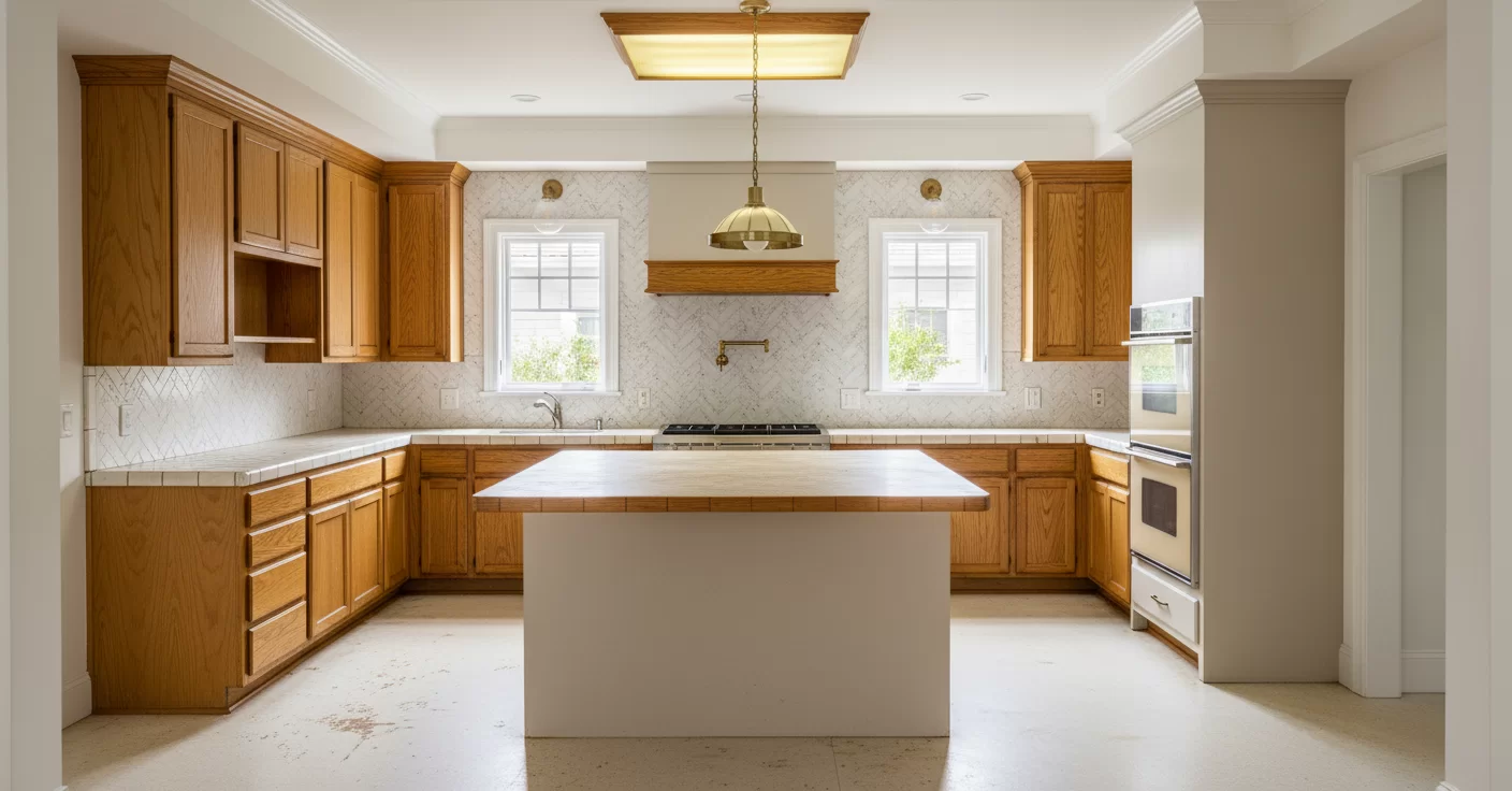 Kitchen before remodel